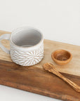 Carved Stoneware Mug