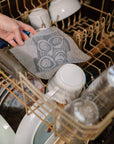 Screen Printed Gray Oysters Sponge Cloth - Stocking Stuffers
