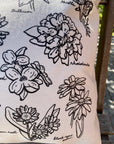Illustrated Flowers of Washington Tote Bag