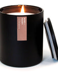 Rose + Peony - Matte Black Tumbler Soy Candle