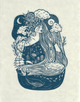 Madre Tierra (Mother Earth) Card , hippy art, boho, gaia