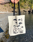 Fern In The Forest - Illustrated Mushroom Tote Bag