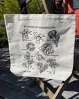 Illustrated Flowers of Washington Tote Bag