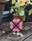 Keyring Flower Press - Pinks & Blues