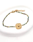 Brass & Stone Enchanted Eye Bracelet