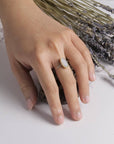 Sterling Silver Ring with Brass Accent