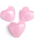 1" Glass Pocket Hearts - Red - Blue - Pink