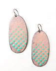 Enamel Oval Earrings