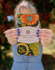 Organic Cotton Tea Towel - Midnight Veggie