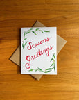 Seasons Greetings Holiday Greeting Card
