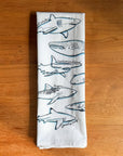 Shark Cotton Screen Printed Tea Towel