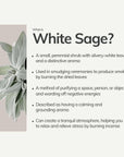 White Sage Hand-rolled Incense Stick