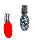 Red Statement Earrings