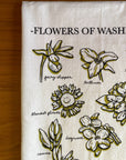 Washington Wildflower Tea Towel | Screenprinted