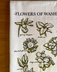 Washington Wildflower Tea Towel | Screenprinted