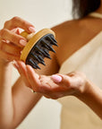 Bamboo + Silicone Scalp & Body Massager | Faire Market