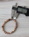 Peach Moonstone Bracelet 6mm - Crystals & Stones