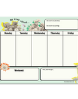 Floral Weekly Deskpad