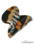 Kimono Clips - 529f French Round Mini Claw: Tortoiseshell