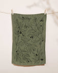 Olives Linen Tea Towel