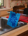 Screen Printed Blueberries Sponge Cloth - Stocking Stuffers