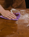 Screen Printed Purple Blackberries Sponge Cloth