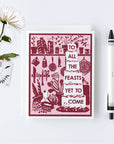 All the Feasts Letterpress Card