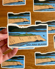 San Juan Island National Historical Park Illustrated Sticker | 3.8” x 2.25”