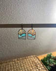 Mini Landscapes // Stained Glass Resin Earrings