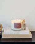 Rose + Peony - 3 Wick Clear Glass Tumbler Soy Candle