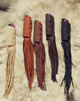 Luxe Buckskin Leather Fringe Lighter Case - 7 colors