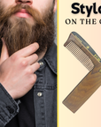 G.B.S Handmade Folding Wooden Hair & Beard Comb