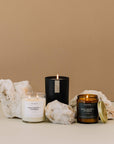 Palo Santo + Cypress - Matte Black Tumbler Soy Candle