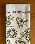 Washington Wildflower Tea Towel | Screenprinted