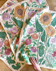 Organic Cotton Tea Towel - Summer Garden