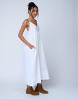 Hamptons Dress - Natural White