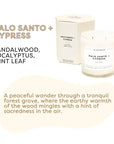 Palo Santo + Cypress - Glass Tumbler Soy Candle