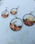 Mountain Dawn to Dusk Hoop Earrings