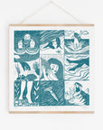 Salt on the Skin card sea, seaside, swimmer, ocean