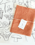 Mushrooms Linen Tea Towel