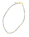 Turquoise Moonstone Droplet Necklace