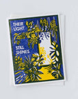 Their Light Still Shines Letterpress Sympathy Card