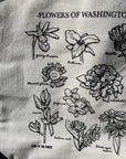 Illustrated Flowers of Washington Tote Bag