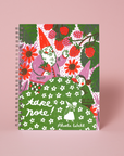 6 x 8" Spiral Blank Notebook - Berry Picking Gnomes
