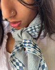 Bandana - Inky Doodle in Indigo Breeze