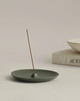 Green Ceramic Incense Holder Plate