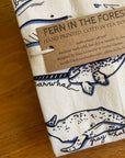 Whale Tea Towel | Screenprinted