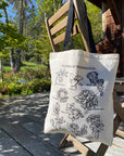 Illustrated Flowers of Washington Tote Bag