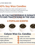 Calyan Wax Co. - Vetiver + Tonka - 3 Wick Ceramic Soy Candle