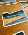 San Juan Island National Historical Park Illustrated Sticker | 3.8” x 2.25”